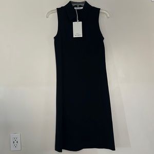 Max Mara sleeveless midi dress with classic collar NWT